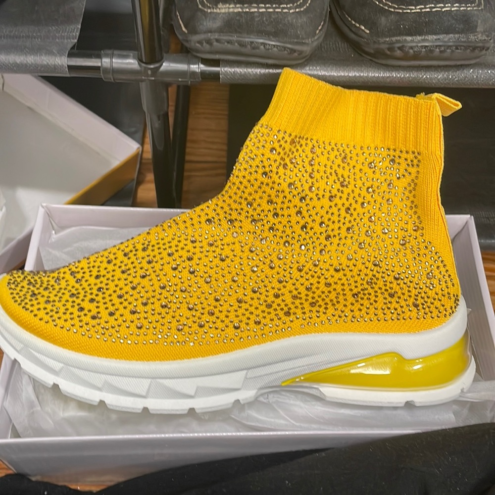GND Rhinestone Sock Gym Shoe